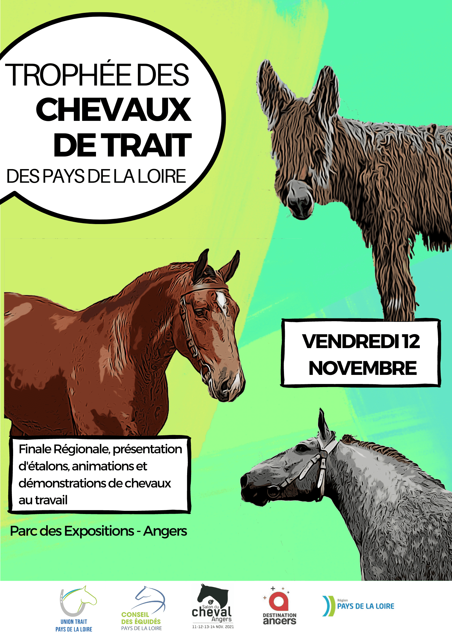 Les meilleurs chevaux de trait ligériens à l’honneur au Salon du Cheval !