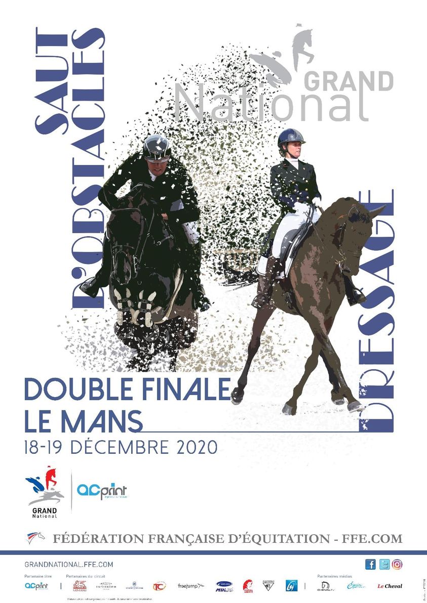 Double finale Grand National / Grand Indoor FFE - AC Print de Dressage et de CSO au Mans