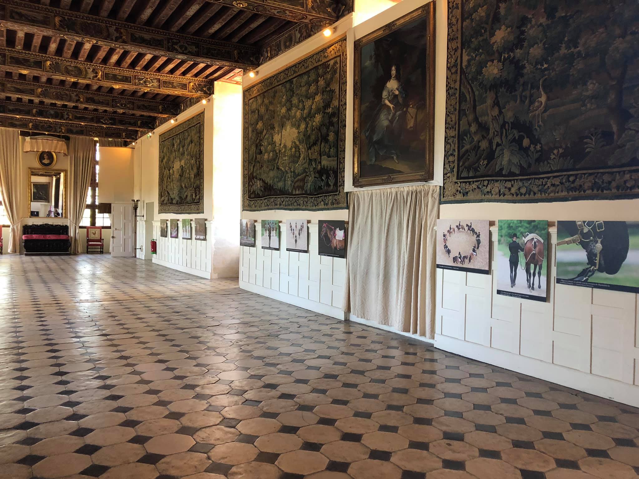 Exposition photographique du Cadre noir de Saumur au Château de Brissac